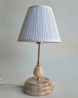 Table lamp Dama - onyx and brass